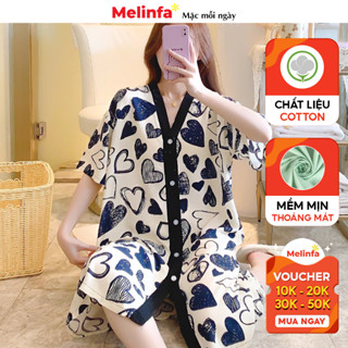 Váy ngủ nữ ngắn tay dễ thương dáng suông bigsize mặc nhà, đầm ngủ cài khuy dáng dài mã VAV0430