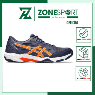 Giày Asics Gel Rocket 11 Xanh Đen Cam - Giày Bóng Chuyền, Cầu Lông, Tennis cổ thấp đa năng