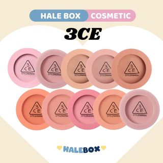  Phấn Má Hồng 3CE Face Blush 5.5g  Nude Peach- Mono Pink- Rose Beige-City Mauve-Kinda Shy  