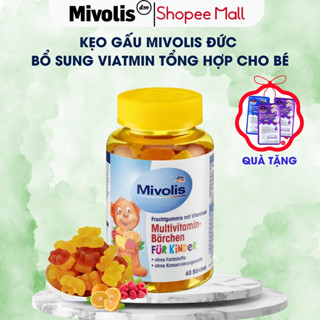Kẹo gấu Mivolis Vị Trái Cây 60 Viên của Đức bổ sung vitamin tổng hợp, khoáng chất thiết yếu cho trẻ