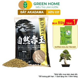 Đất Akadama Greenhome, Bao 14Lít (8-9Kg), Giá Thể Bonsai, Kiểng Lá, Sen Đá, Phân Nền Thủy Sinh