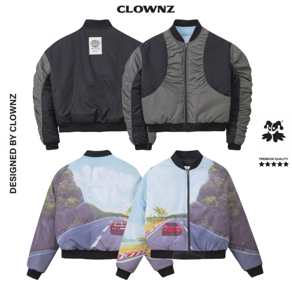 Áo khoác ClownZ x Ngon Bomber Jacket 2 sides áo jacket local brand áo mùa đông áo bomber unisex
