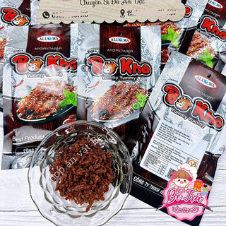 (Combo 10 gói) Snack hình bò khô, ăn vặt cay aluowa