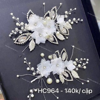 Set hoa cài tóc cho cô dâu HC964 (cặp)