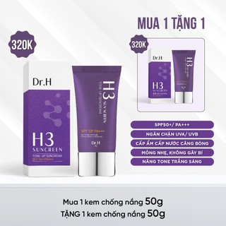   MUA 1 TẶNG 1  Kem Chống Nắng H3 Sun Screen FPS 50+ 