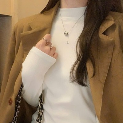 Áo thun tay dài phom lơi bozip co giãn thời trang Callene (XK371)
