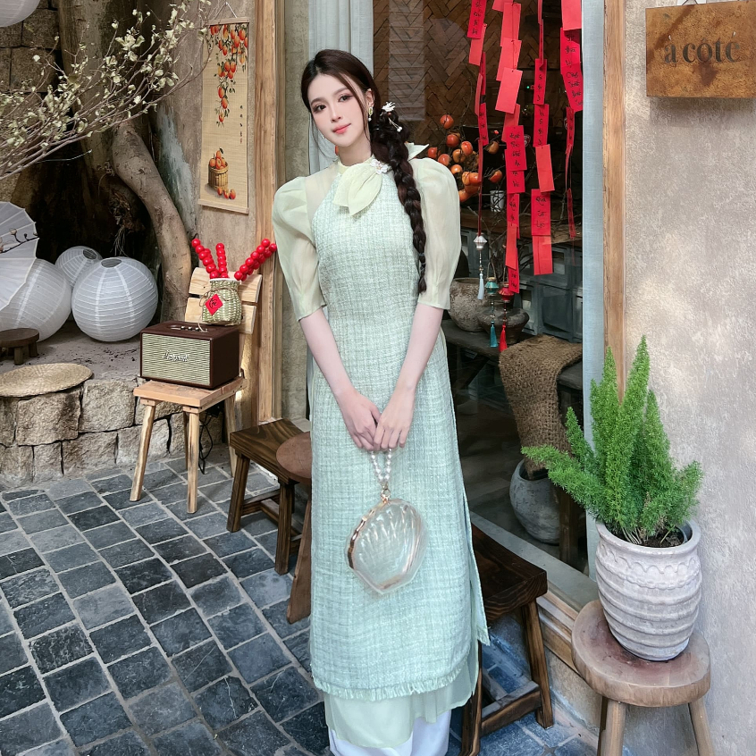 Áo dài Thiên Lý HER25 (chưa bao gồm quần)