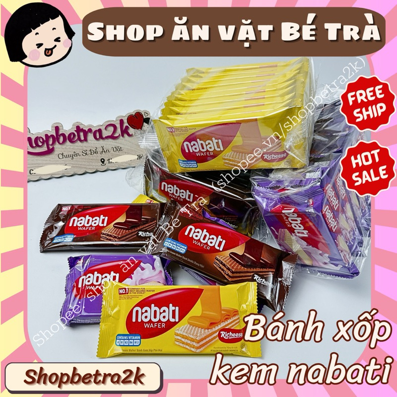 [1 bịch/10 gói] Bánh Nabati giòn xốp