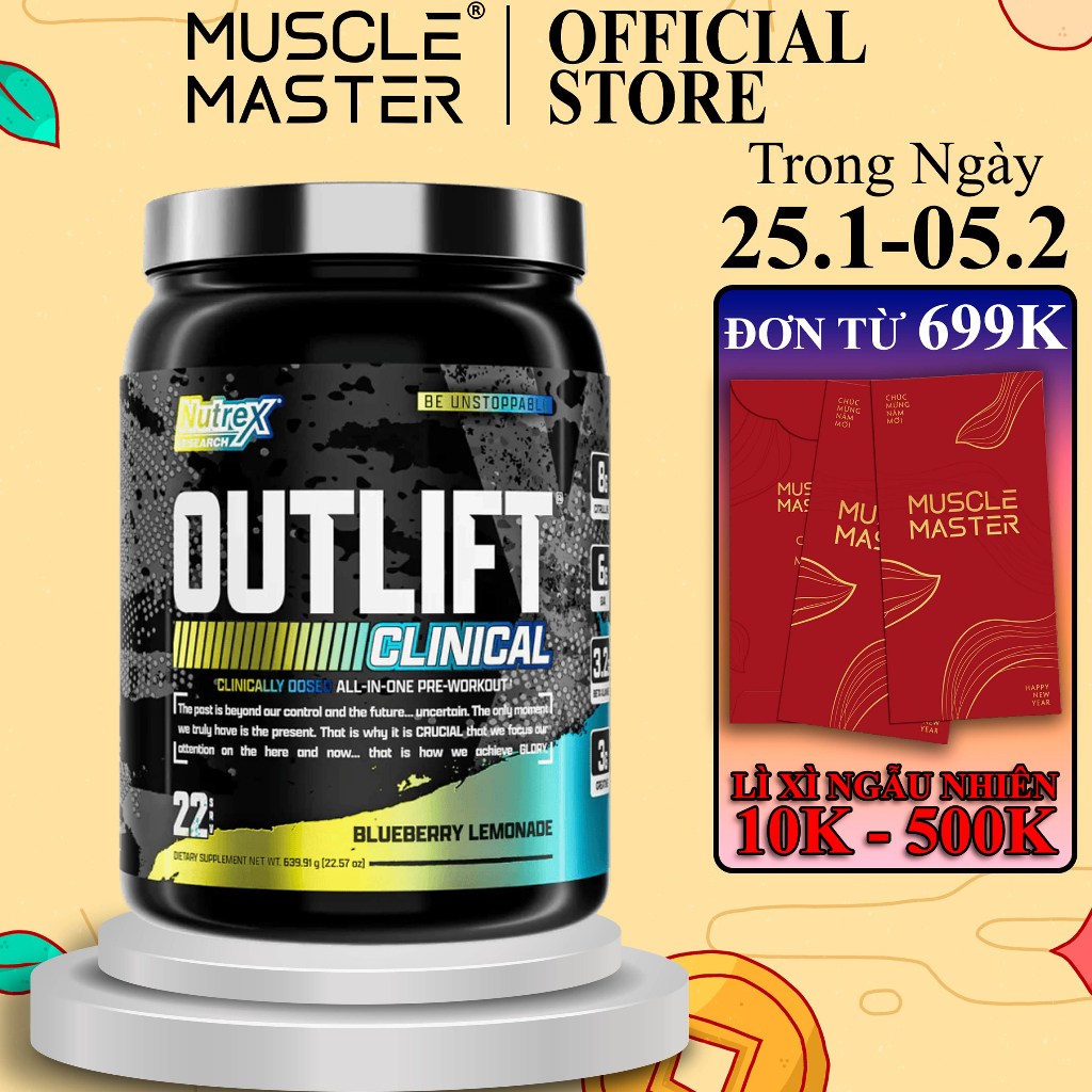 Thực Phẩm Bổ Sung Tăng Sức Mạnh Nutrex Outlift 22 Lần Dùng