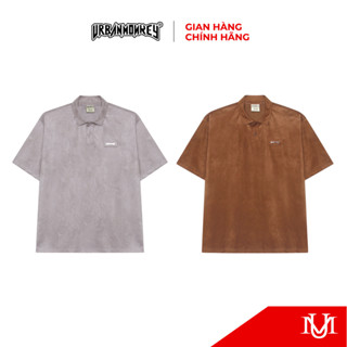 Áo Polo URBAN MONKEY 3D Code Suede Polo Vải Da Lộn Form Âu Nam Nữ 2 Phối Màu
