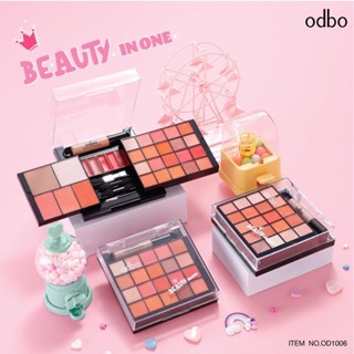   Auth Thái  Set Trang Điểm Gồm Phấn Mắt - Phấn Má Hồng - Son ODBO BEAUTY IN ONE OD1006 