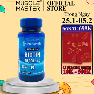 Viên Uống Đẹp Tóc Puritan's Pride Biotin 10000mcg 100 Viên
