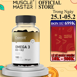 [CHÍNH HÃNG] Viên Dầu Cá Ostrovit Omega 3 D3 + K2 - Mọi Dưỡng Chất Cho 1 Cơ Thể Khỏe Mạnh