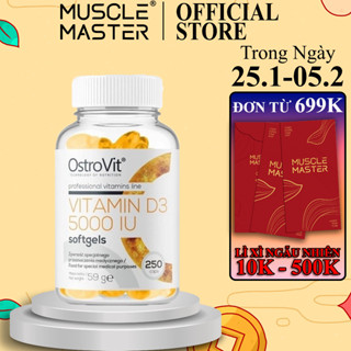[CHÍNH HÃNG] Thực Phẩm Bổ Sung Ostrovit Vitamin D3 5000IU 250 Viên