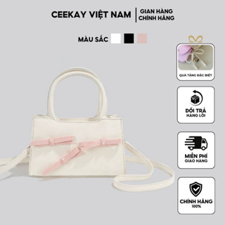 HÀNG SẴN Túi Xách Nữ CEEKAY Chính Hãng Túi Xách Tay Đeo Chéo Đính Nơ Xinh Hàng Cao Cấp