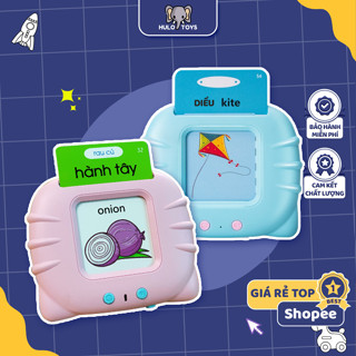  Máy Đọc Thẻ Song Ngữ 3 Chế Độ Anh Việt Hulo Toys - Đồ Chơi Giáo Dục Sớm Cho Bé Flashcard 