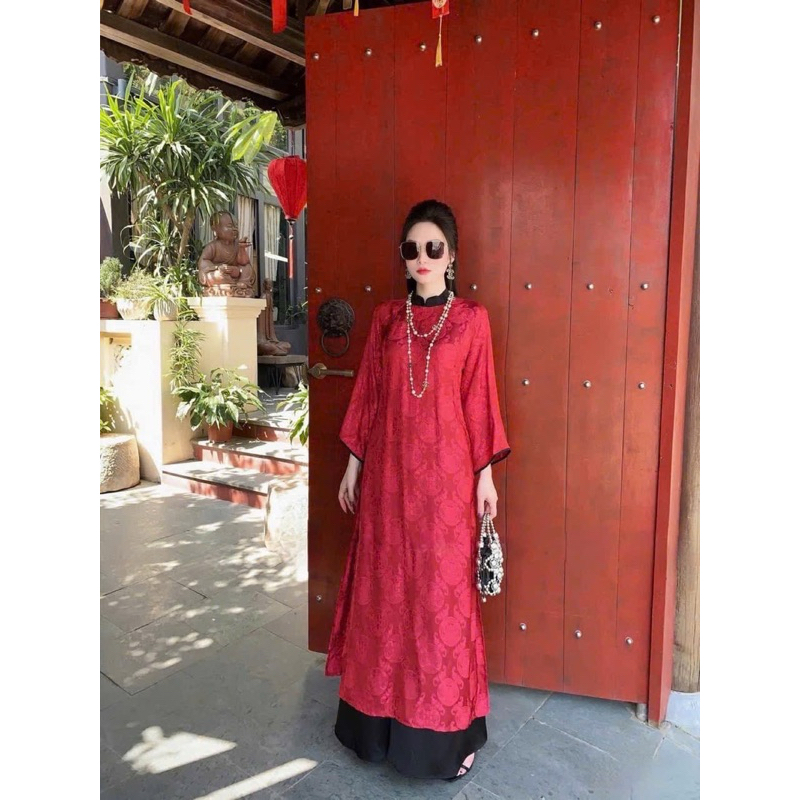 Set Áo Dài Gấm Thọ Dơi