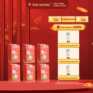 Quà tặng 6 dây dầu gội Thái Dương 3 Hoa Sen 5ml- Sao Thái Dương
