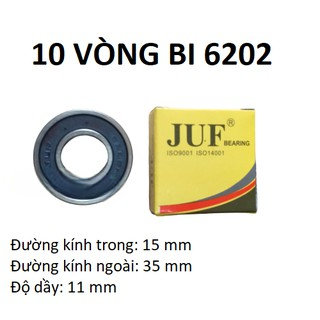 10 vòng bi 6202 JUF chất lượng cao