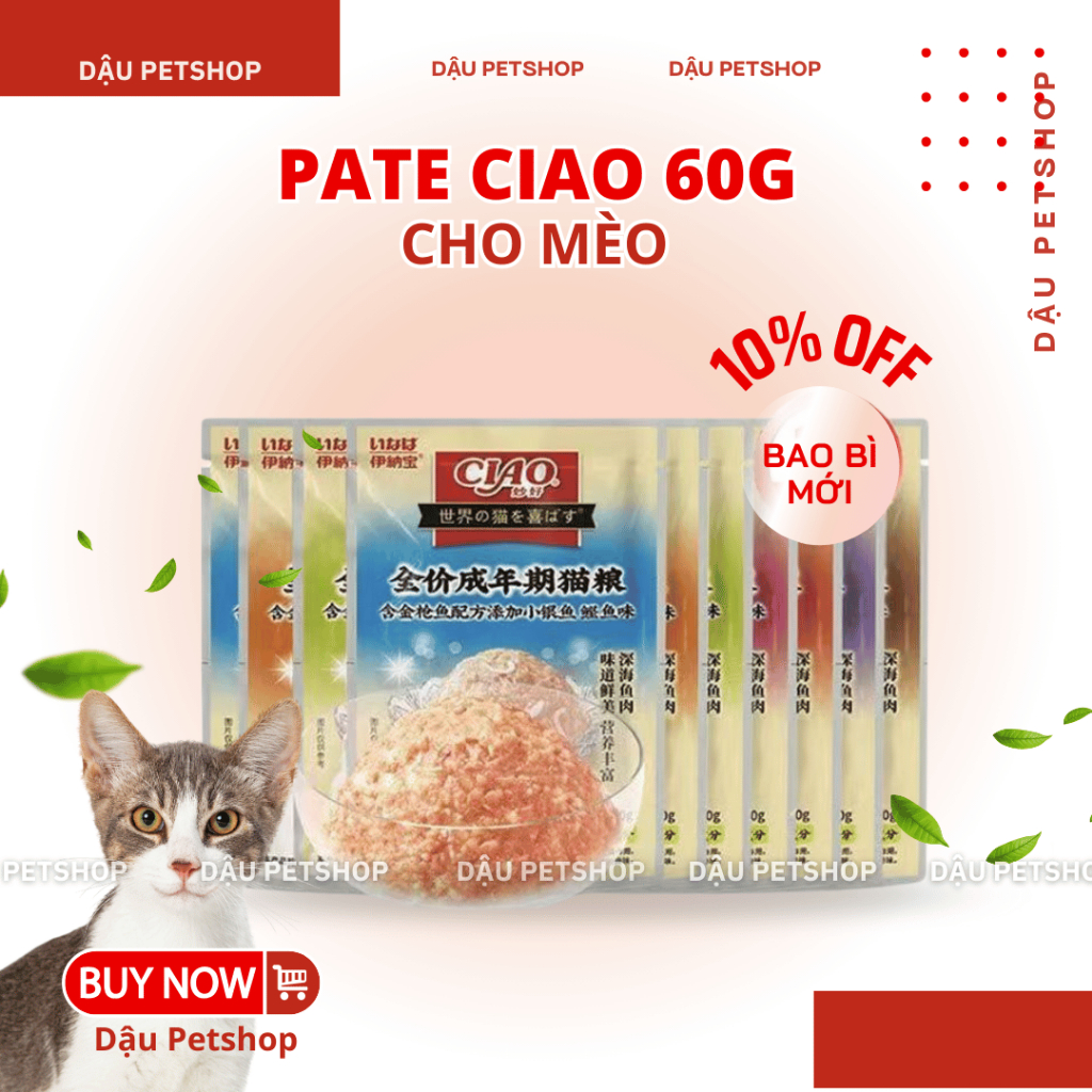Pate Ciao Cho Mèo Gói 60g
