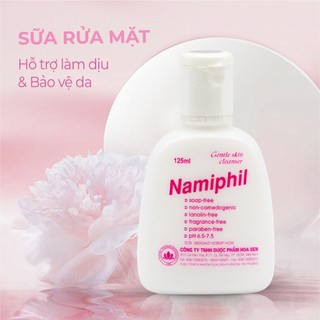 Sữa rửa mặt Namiphil 125ml thích hợp các loại da nhờn da khô da nhạy cảm Namex Pharma