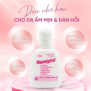 Sữa rửa mặt Namiphil 125ml thích hợp các loại da nhờn da khô da nhạy cảm Namex Pharma