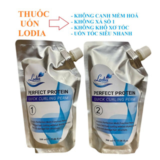 Thuốc Uốn Tóc Lodia 500mlx2, Uốn Tóc không canh mềm hoá, Uốn xù mì, Không xả Số 1