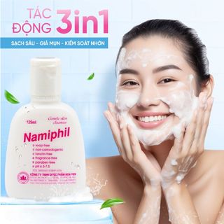 Sữa rửa mặt Namiphil 125ml thích hợp các loại da nhờn da khô da nhạy cảm Namex Pharma