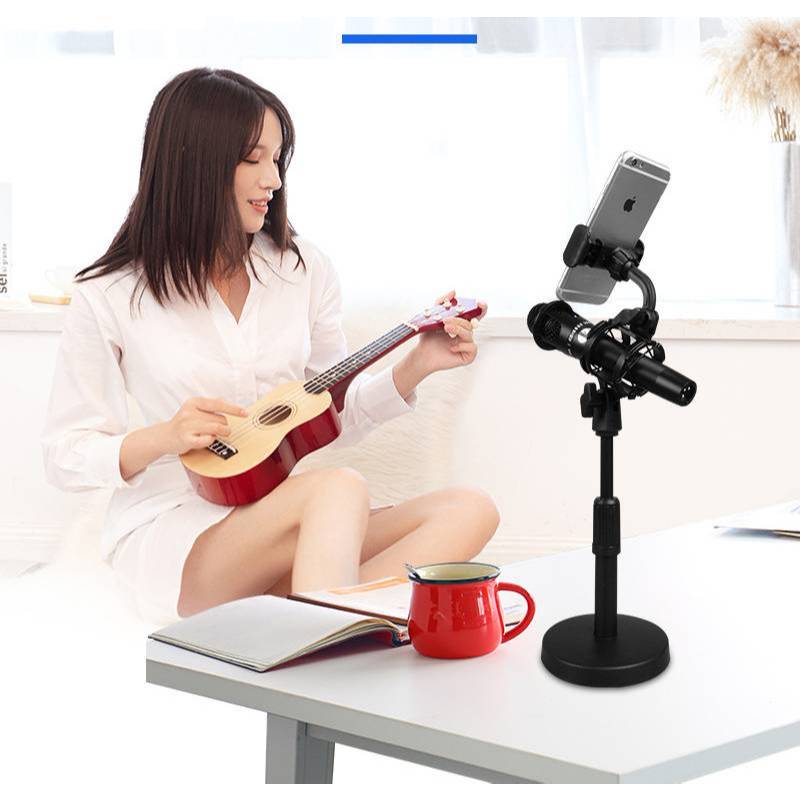 Giá đỡ micro máy tính để bàn máy tính giá đỡ mic, điện thoại livestream tiện lợi, ca hát, tương tác