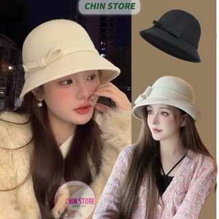 Mũ Dạ Ép Dáng Cụp Nơ Nhỏ Xinh Nón Dạ Tiểu Thư Hàng QC loại 1 Đứng Form