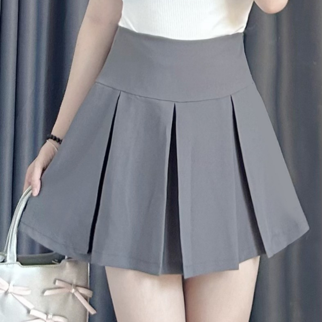 Chân Váy Bigsize Nữ Dáng Xếp Ly Xòe Phối Ren Dễ Thương Kèm Nơ Đứng Form Cho Chubby | BigBuy360 - bigbuy360.vn