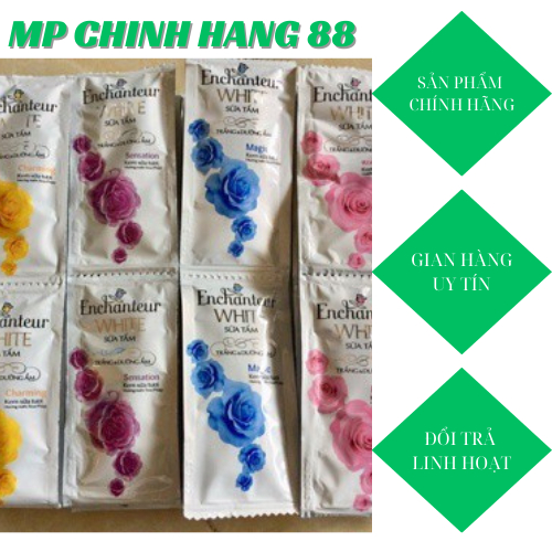 Dầu Gội Enchanteur Dầu Xả. Sữa Tắm Dây Hương Nước Hoa Dây 10 Gói
