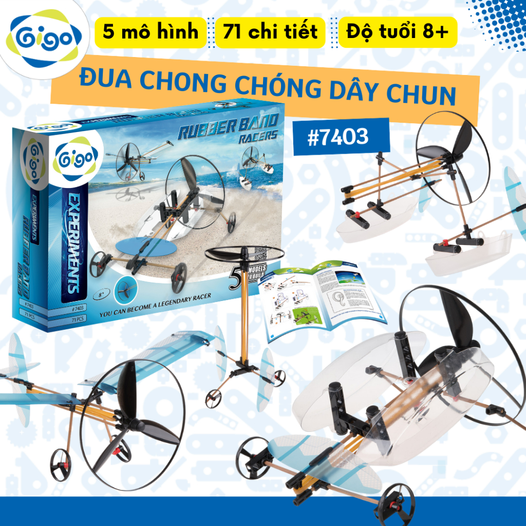 Bộ Gigo toys Cuộc đua xe chong chóng