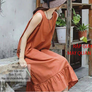 RN70_Rập giấy may đầm đuôi cá nữ