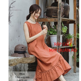 RN70_Rập giấy may đầm đuôi cá nữ