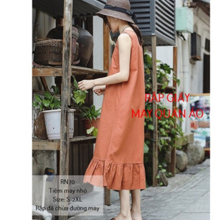 RN70_Rập giấy may đầm đuôi cá nữ
