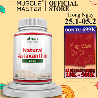 Thực Phẩm Bổ Sung Nu U Astaxanthin 12Mg 180 Viên - Tăng Cường Hệ Miễn Dịch, Sức Đề Kháng