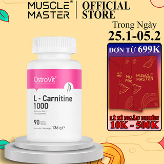   CHÍNH HÃNG  Thực Phẩm Bổ Sung Giảm Mỡ Ostrovit L Carnitine 1000mg 90 Viên 