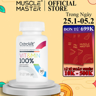   CHÍNH HÃNG  Thực Phẩm Bổ Sung Vitamin và Khoáng Chất Ostrovit VIT&MIN FORTE 90 Viên 