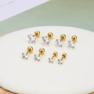 [TD0001] Khuyên tai nụ đá chốt vặn (1 chiếc).