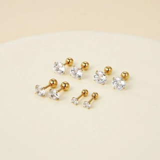 [TD0001] Khuyên tai nụ đá chốt vặn (1 chiếc).
