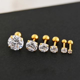 [TD0001] Khuyên tai nụ đá chốt vặn (1 chiếc).