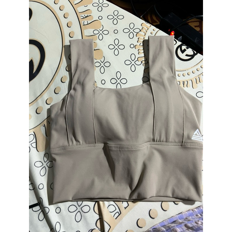 áo tập fitme nâu cát