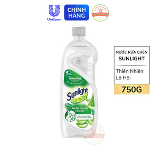  Nước Rửa Chén Bát Sunlight Trắng Thiên Nhiên Lô Hội - Chai 750G 