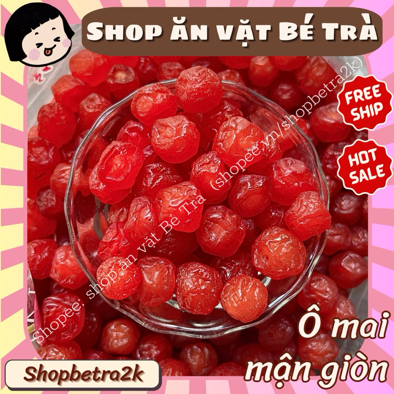 Ô mai mận đỏ giòn dẻo |500gr|