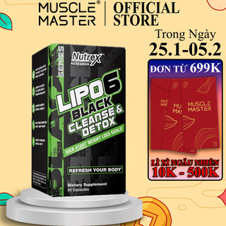 Viên Uống Giải Độc Nutrex Lipo6 Black Cleanse & Detox 60 Viên 