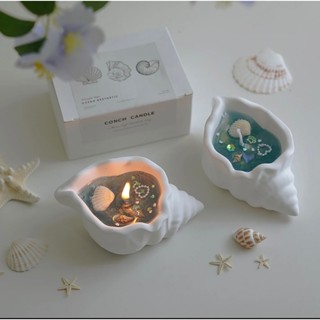 Nến Thơm Vỏ Sò Nến Ốc Sò Đại Dương Decor Lấp Lánh, Thư Giãn, cùng nhiều phụ kiện Làm Quà Tặng Kèm Hộp