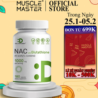  Viên Uống Giải Độc Gan và Trắng Da Deal Supplement NAC + Glutathione 240 Viên 