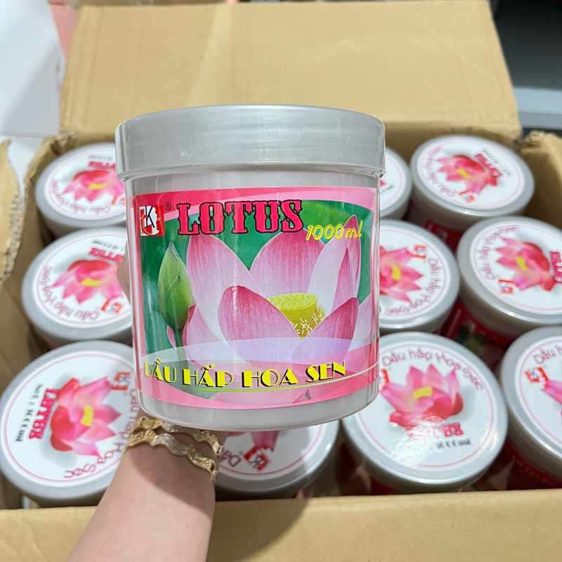 hấp dầu hoa sen hủ lớn 1000ml
