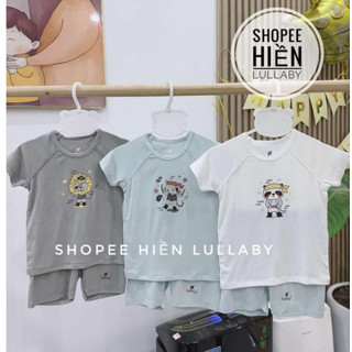 [Lullaby/Chính Hãng] Bộ bổ nẹp cộc tay Lullaby chất petti cho bé trai, bé gái